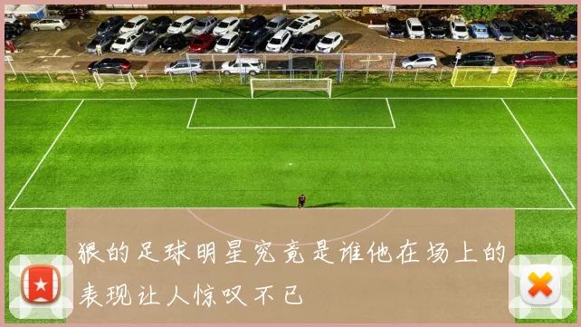 狠的足球明星究竟是谁他在场上的表现让人惊叹不已
